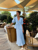 Aria Casual Cotton Skirt Set