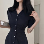 Sophie Elegant V-Neck A-Line Dress