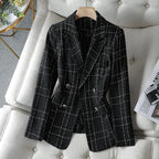 Charlotte Tweed Double-Breasted Blazer