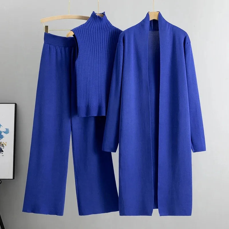 Sophie Textured Knit Three-Piece Set