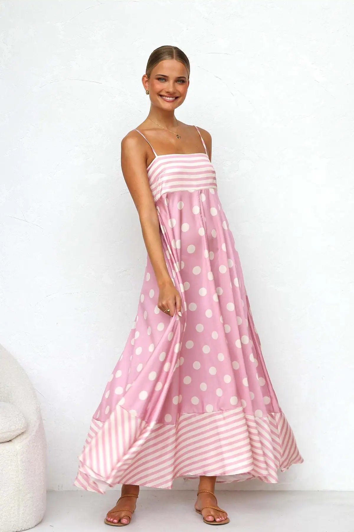 Juliette Backless Print Dress