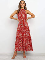 Mia Polka Dot Halter Dress
