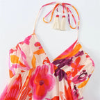 Sienna Chic Tassel Print Maxi Dress