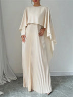 Amara Elegant Pleated Maxi Dress