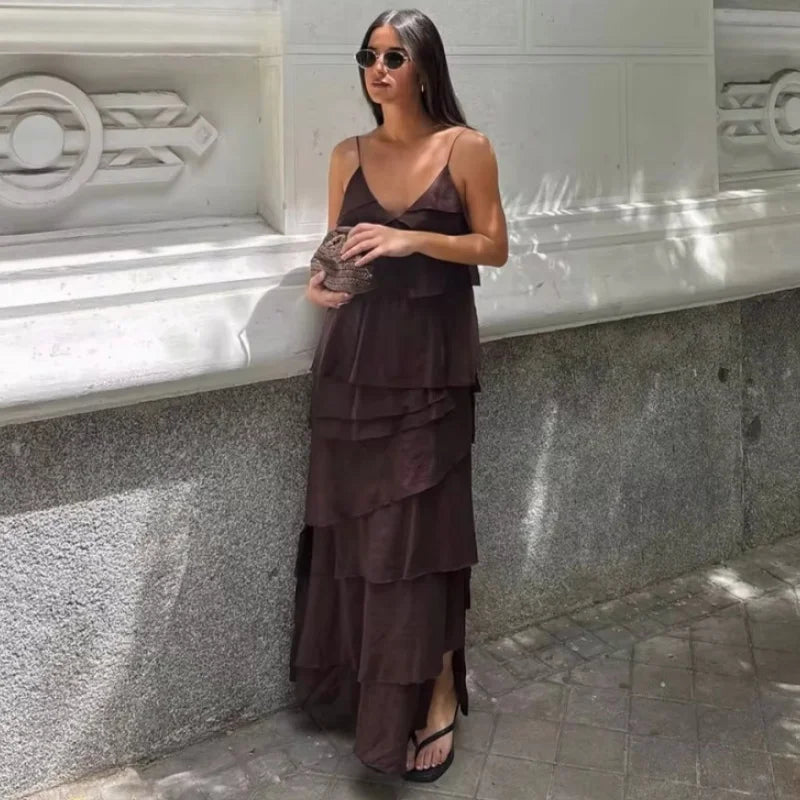 Aria Tiered Spaghetti Strap Dress