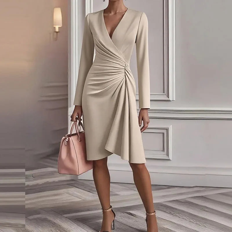 Mia Autumn Pleated Dress