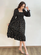 Marielle Floral Lace-Up Midi
