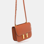 Olivia Polished Buckle Flap Bag