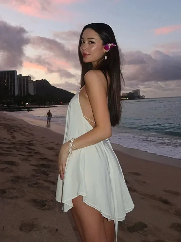 Amaya Backless Halter Dress