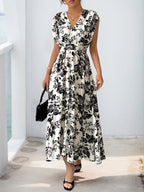Diana Rosewood Midi Dress