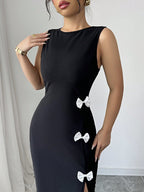 Clara Chic Bow Vest Dress