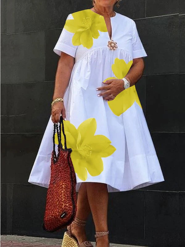Elora Casual A-Line Midi