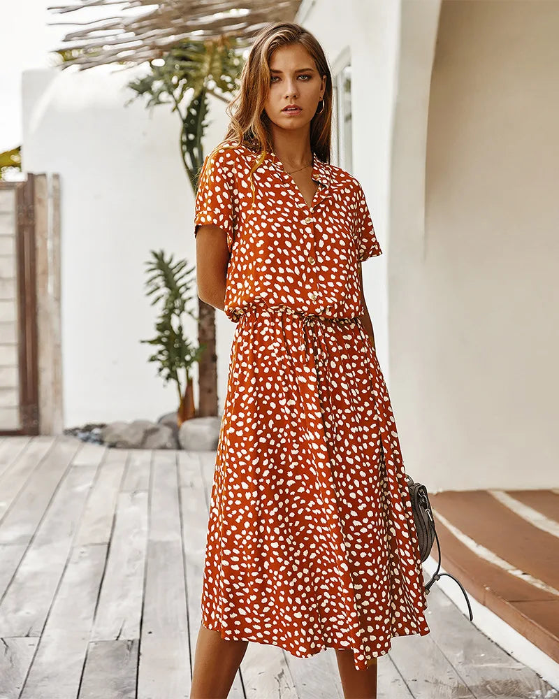Lorena Waist-Tie Summer Dress