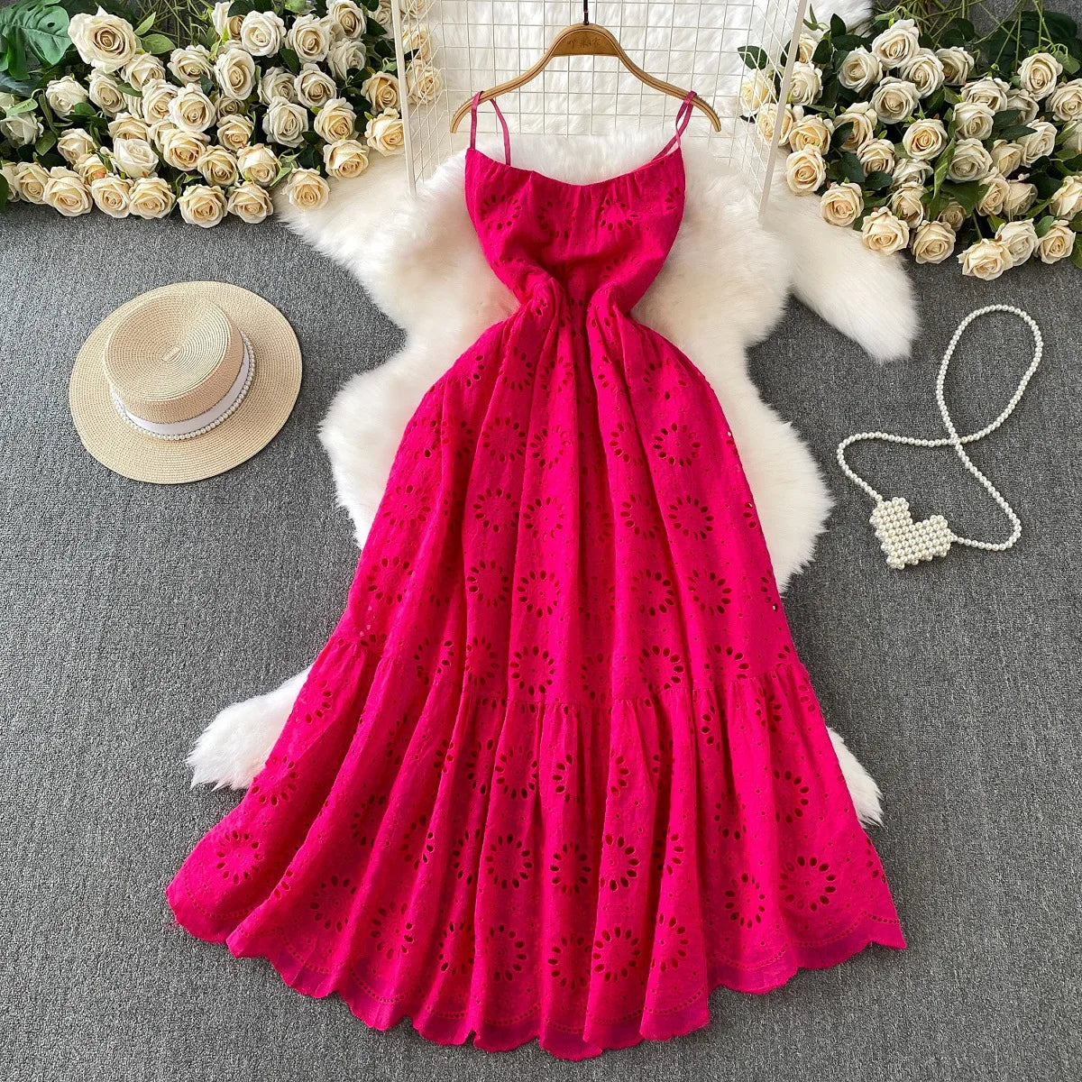 Isla Boho Embroidered Maxi Dress