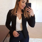 Catherine Contour Open-Front Blazer