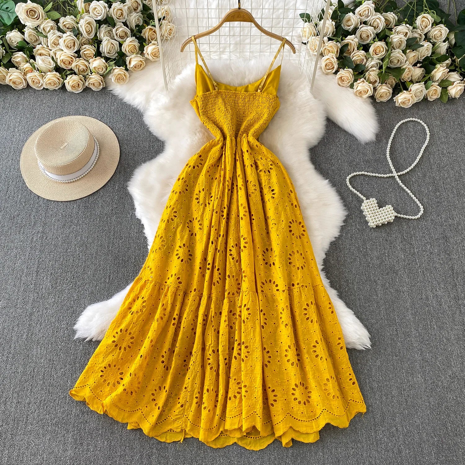 Isla Boho Embroidered Maxi Dress