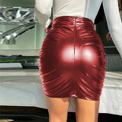 Missy Faux Leather Mini Skirt