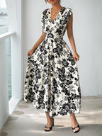 Diana Rosewood Midi Dress