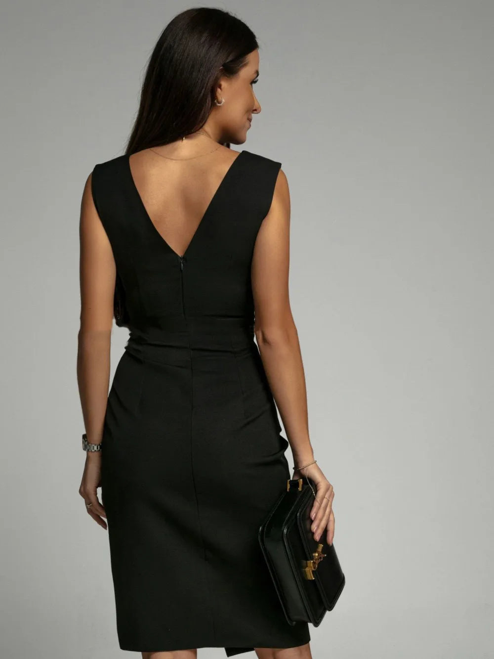 Ava Chic Wrap Midi Dress
