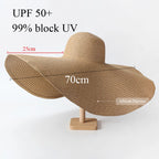 Sophia Oversized Brim Straw Hat