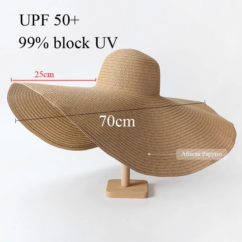 Sophia Oversized Brim Straw Hat