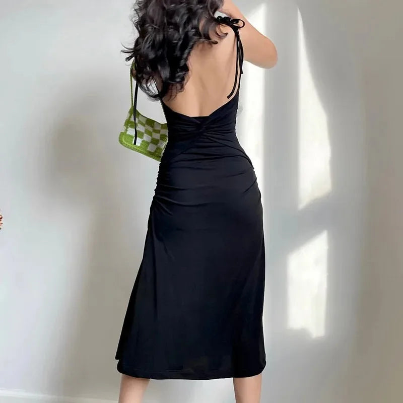 Verena Sleeveless Satin Dress
