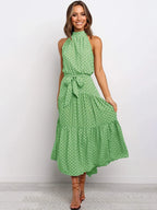 Mia Polka Dot Halter Dress