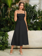 Lila Classic Midi Dress