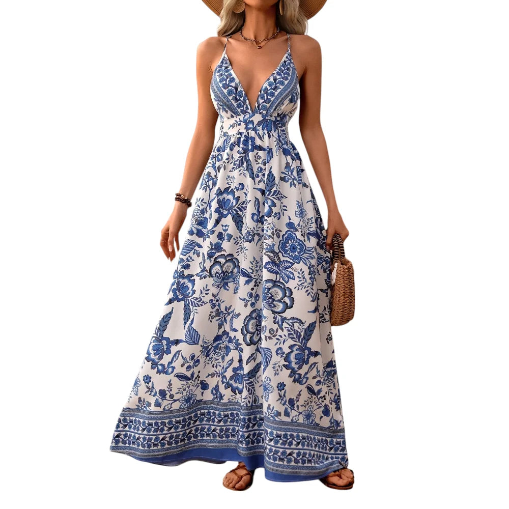 Maya Printed Maxi Dress
