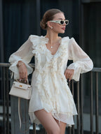 Colette Elegant Chiffon Mini Dress
