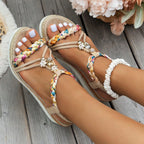 Elena Braided Boho Platform Sandals