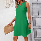 Lila Vibrant Crinkle Dress