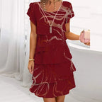 Sophia Elegant Printed Dress