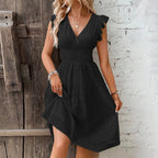 Isabelle Eyelet Waist Dress