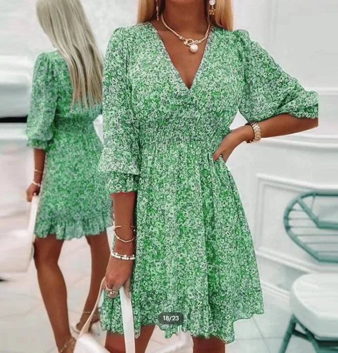 Lila Petal Breeze Midi Dress