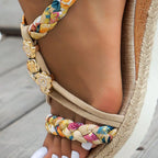 Elena Braided Boho Platform Sandals