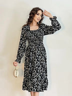 Marielle Floral Lace-Up Midi