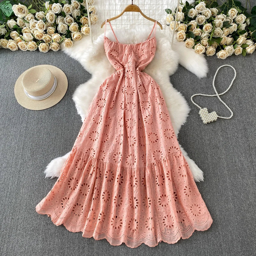 Isla Boho Embroidered Maxi Dress