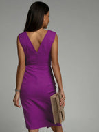 Ava Chic Wrap Midi Dress