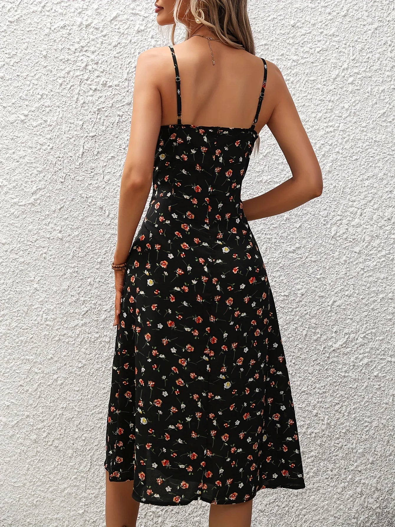Eliza Polka Dot Midi Dress