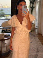 Elowen Floral Ruffle Maxi Dress