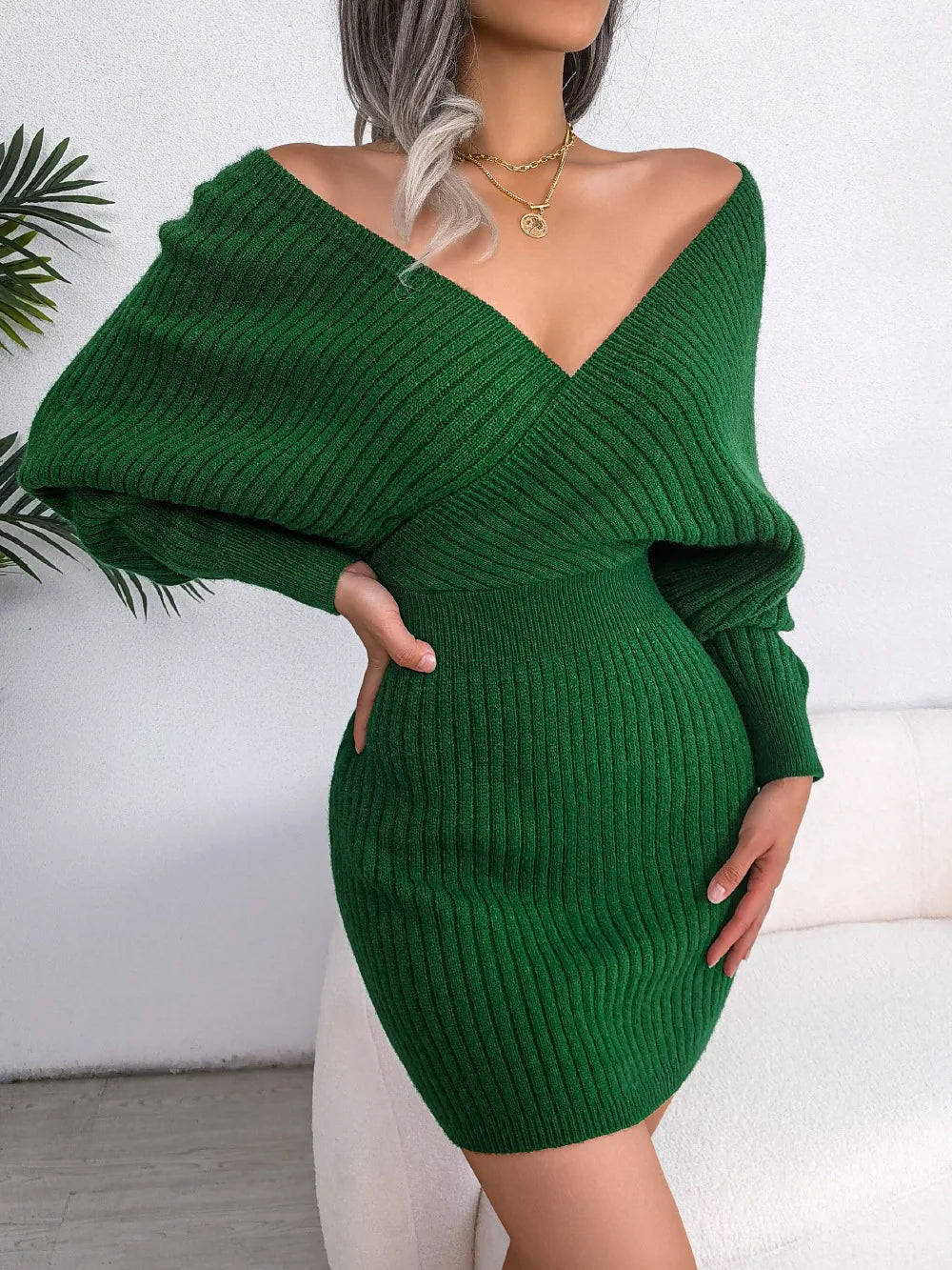 Kimberly Knit Wing Sweater Dress