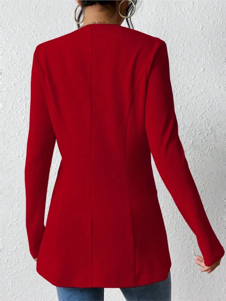 Isla One-Button Slim Blazer