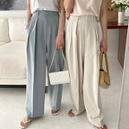 Nora Pleated Wide-Leg Trousers
