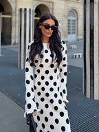 Solenne Black Dots Evening Maxi