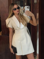 Elise Elegant A-Line Mini Dress