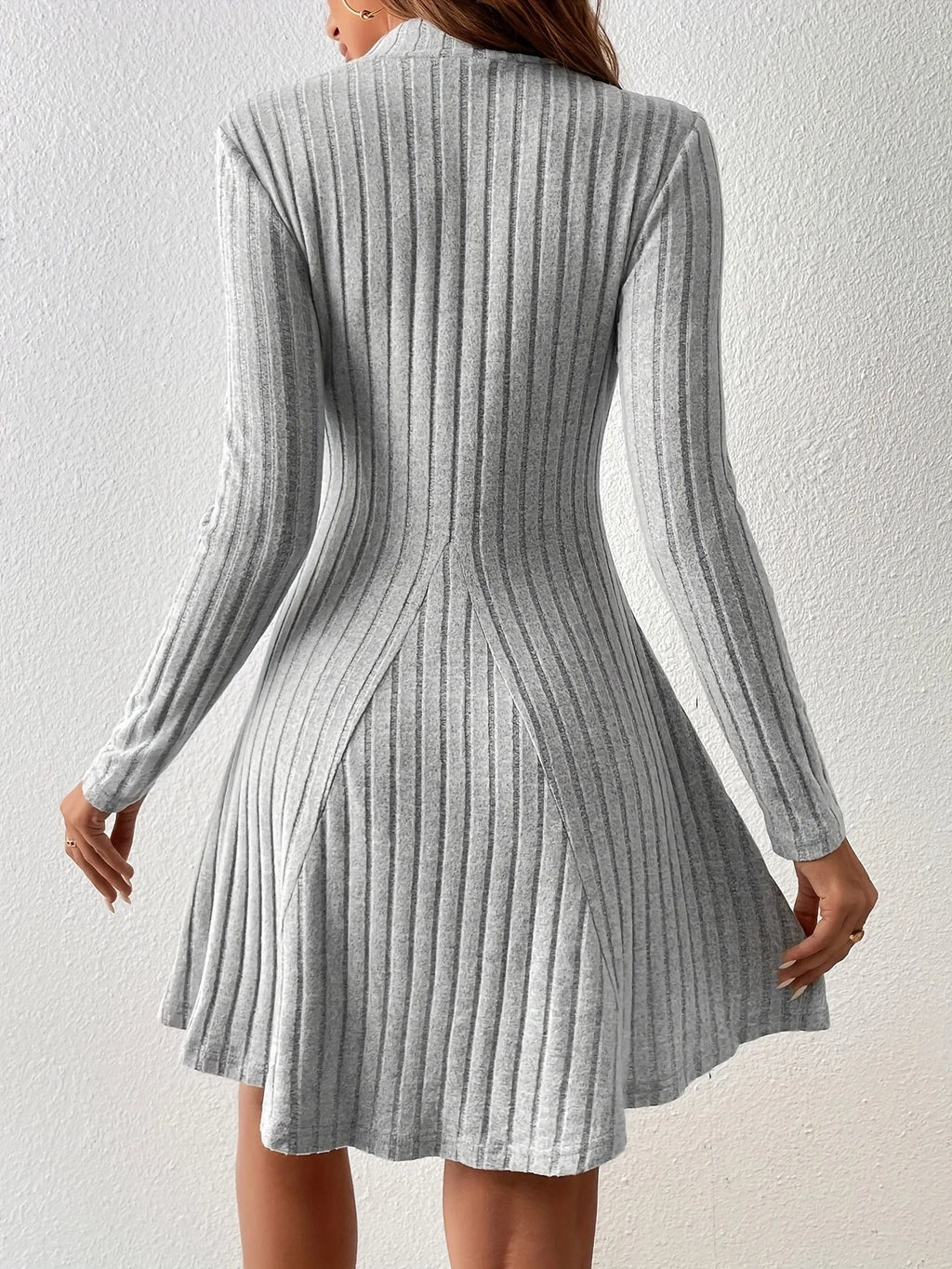 Ivy Ribbed Knit Skater Dress
