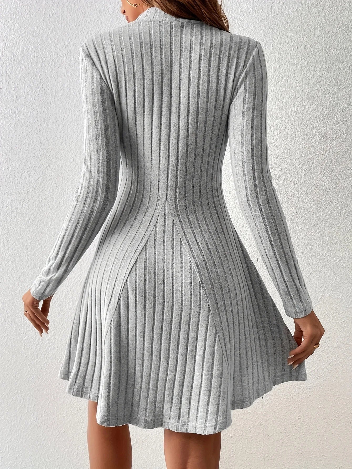 Ivy Ribbed Knit Skater Dress