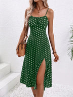Eliza Polka Dot Midi Dress