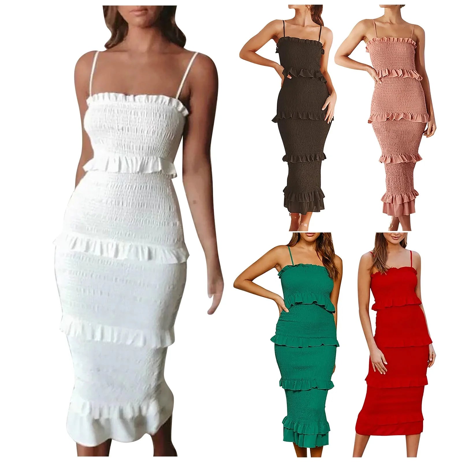 Delphine Layered Trim Dress